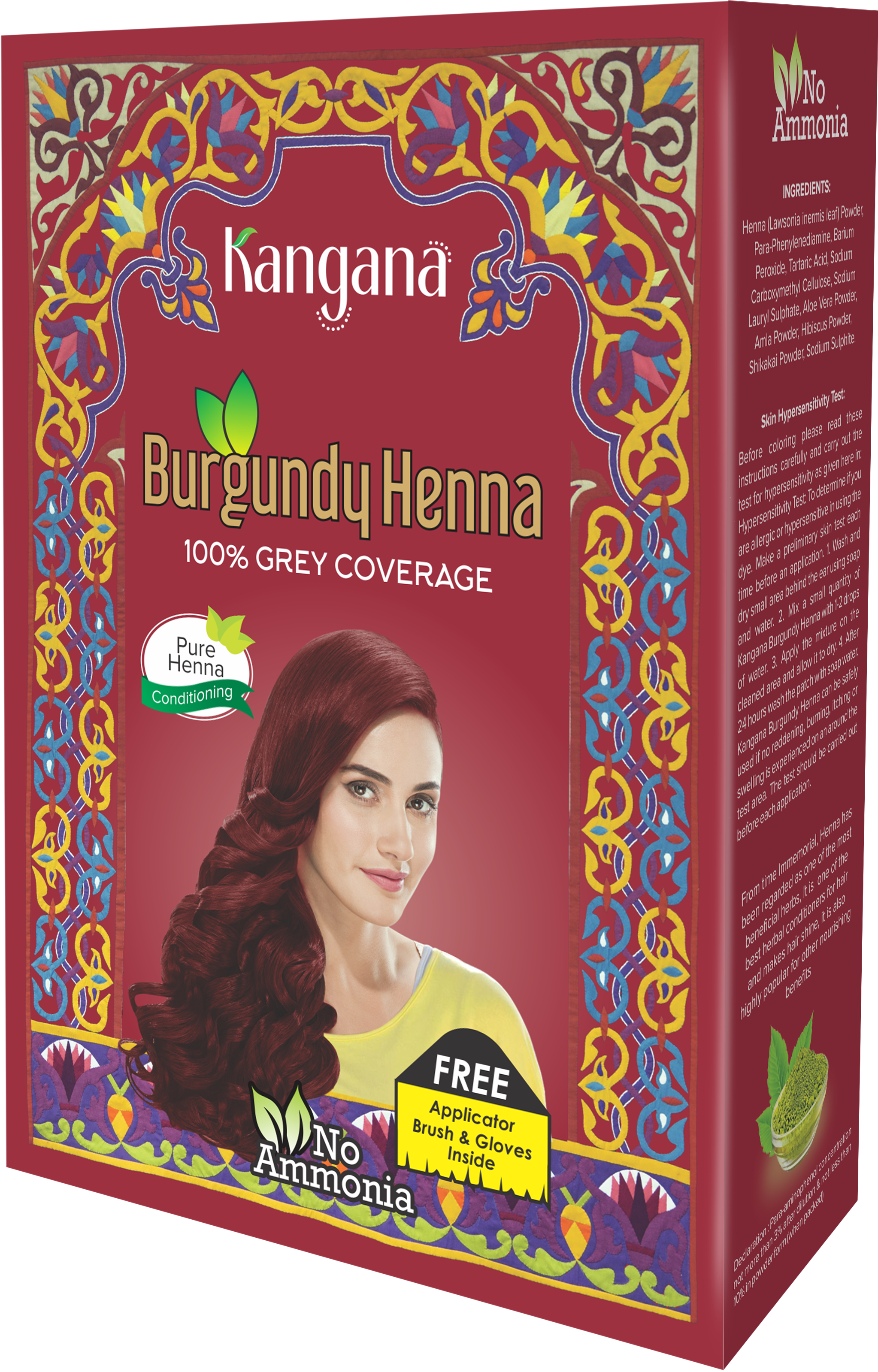 Herbul Burgundy Henna Hair Dye Review - YouTube